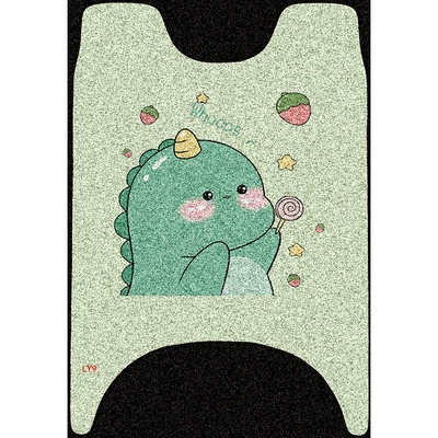 Electric vehicle foot mat — Electric Vehicle Foot Mat Decoration - candy-dinosaur