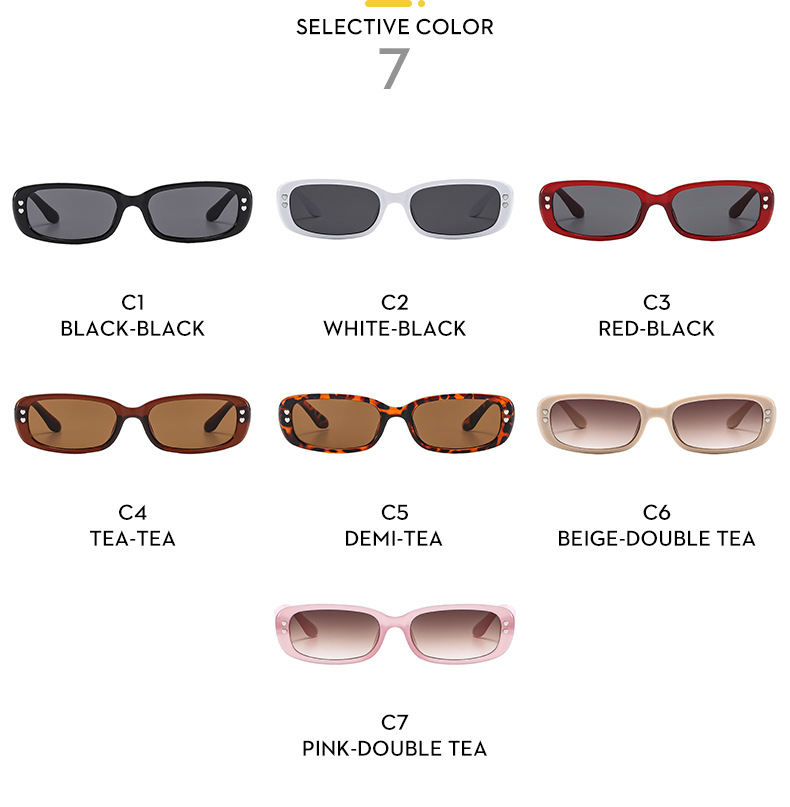 40g Weight Full Frame Glasses Structure Sunglasses Classification PC, UV400 Protection Lens Material Square Glasses Style Travel, Shopping Occasion Solid Color Pattern All Seasons Season Women's Gender Simple Style, Classic Style Style Simple Style Classic Style Solid Color PC UV400 Protection Square Full Frame Women's Sunglasses 9