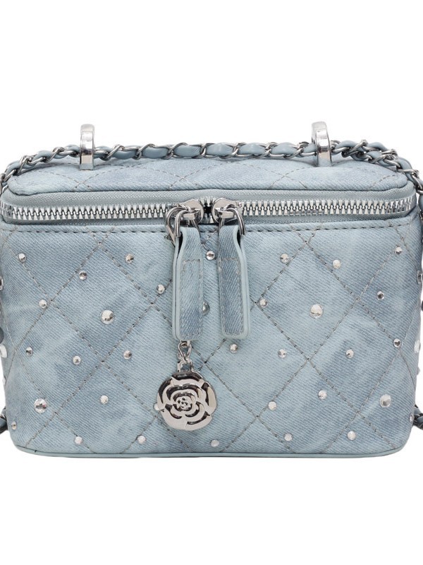 Xiaoxiangfeng Lingge Fashion Handbag Bolso cuadrado pequeño Mujer 2025 Transfronterizo nuevo bolso bandolera de cadena de alta calidad