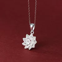 Подлинное серебро 999 ноги серебряный лотос новый кулон цветок кулон для мамы подарок в прямом эфире