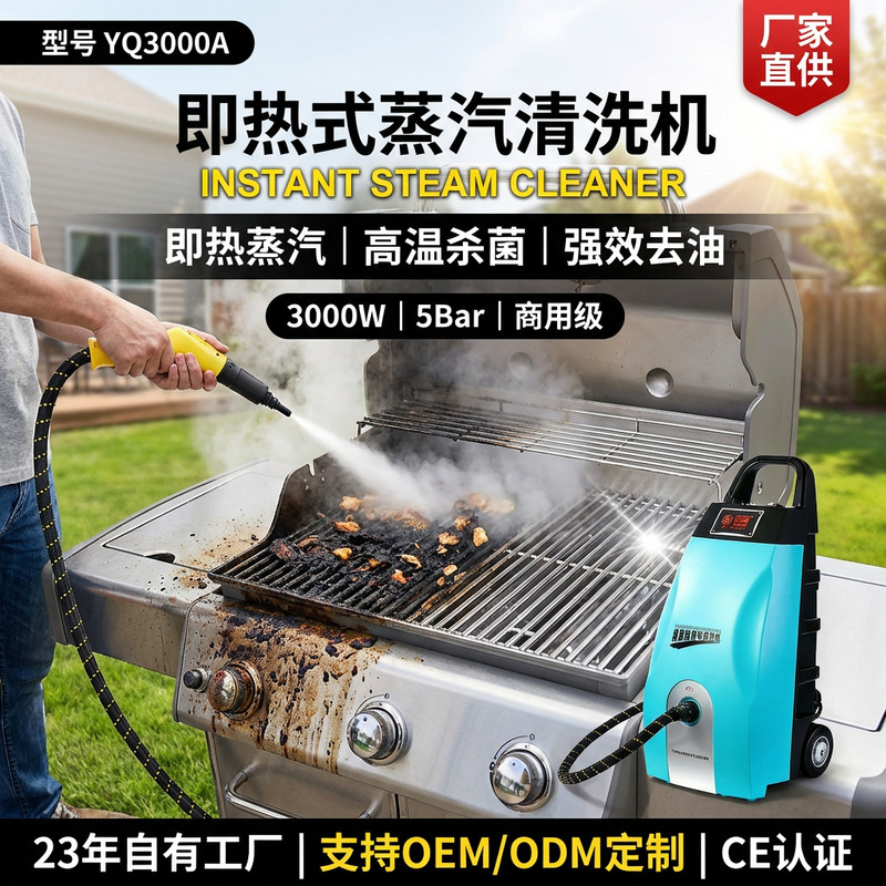 110V American Standard Professional-Grade Steam Cleaning Machine, Instant Hot High-Temperature Powerful Steam for Washing and Disinfecting, Steam Cleaner