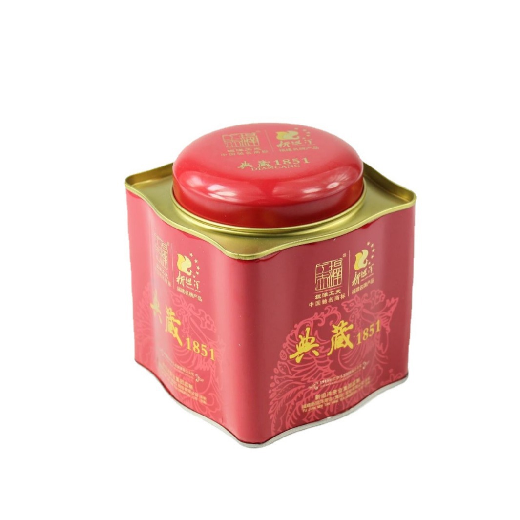 工厂食品级小号撬盖芙英九号红茶叶罐子双头锣铁罐花茶罐欧式马口