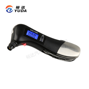 Yuda Digital Display Tire Pressure Gauge Multifunctional Digital Tire Pressure Strap Safety Hammer High Precision Tire Pressure Pen