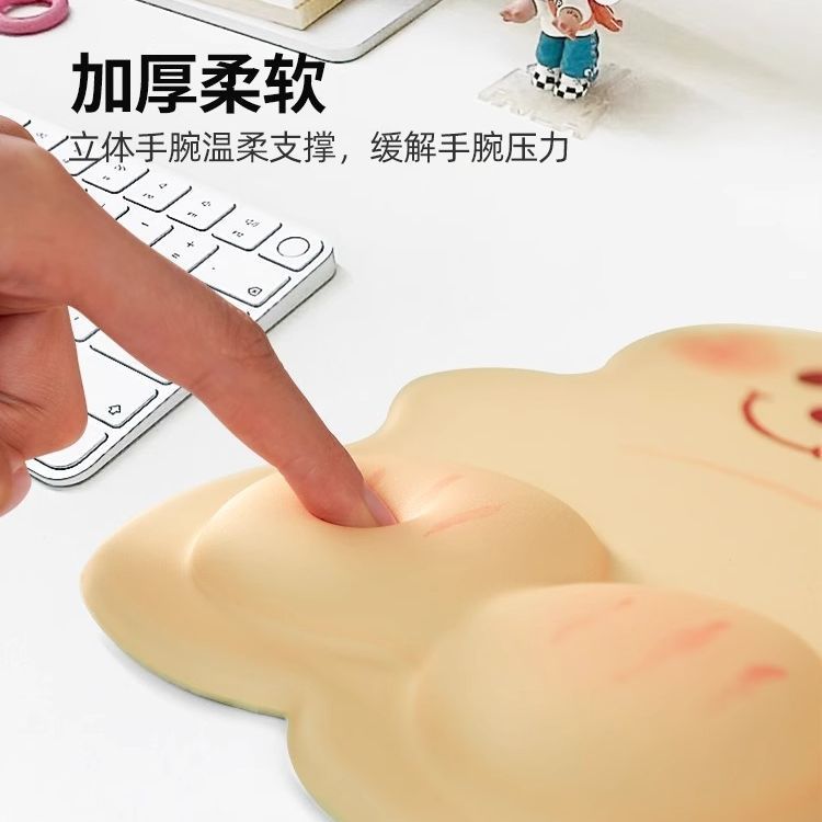 E-deportes oso mouse pad muñeca niñas oficina adorable almohadilla de mesa de alto valor de cara computadora teclado almohadilla muñeca