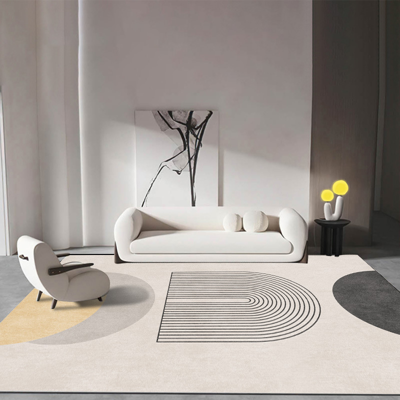 Alfombra de sala de estar 2023 nueva mesa de centro manta sofá desechable dormitorio cama de lujo ligero de alta gama hogar tapete Tianjin