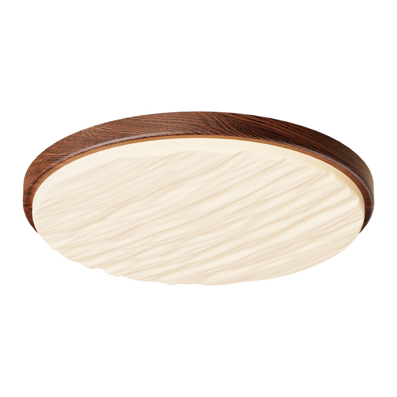 Luz de techo de la sala de estar de estilo medieval color nuez nueva protección de ojos dormitorio sala de luz principal paquete de lámparas L184