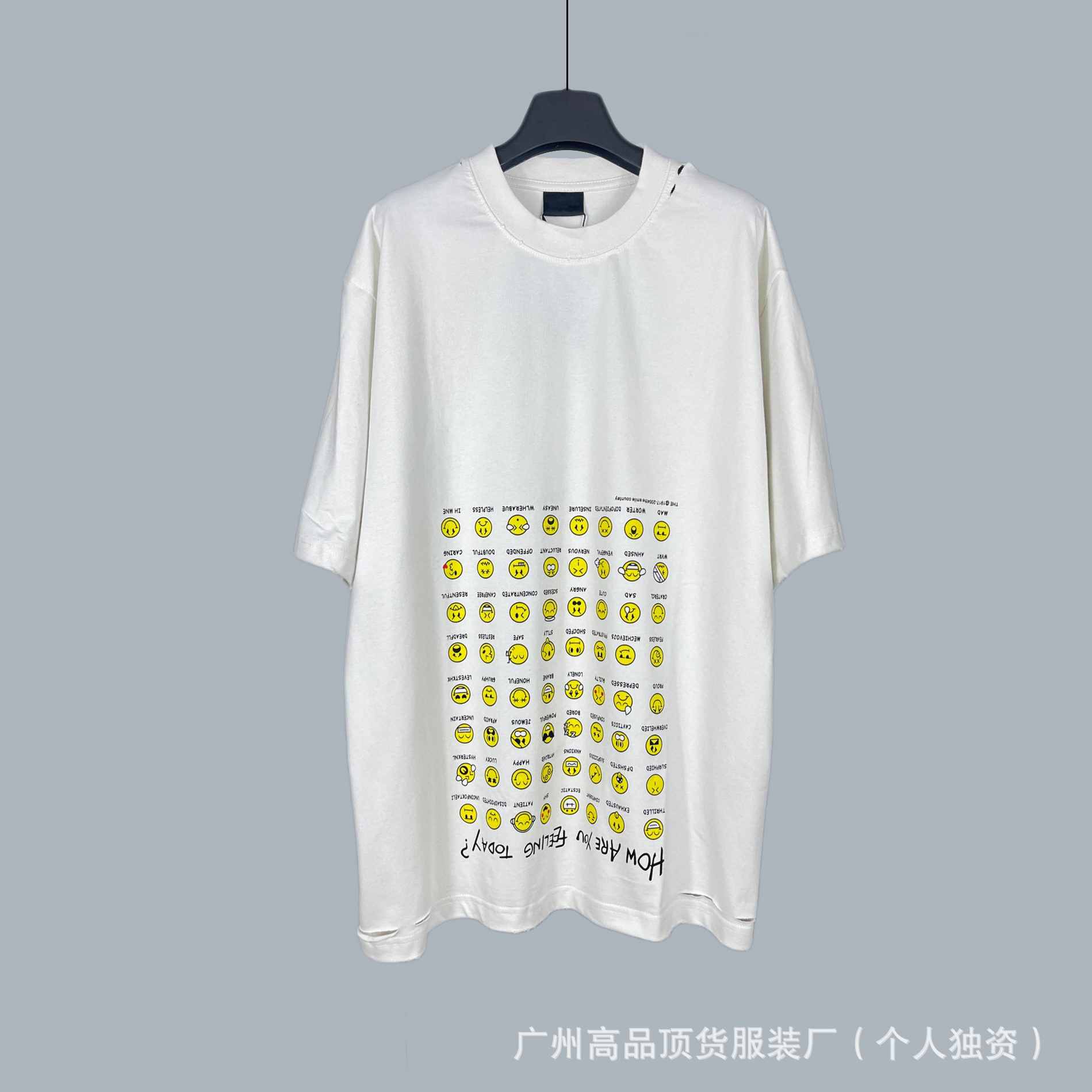 Camiseta de Algodón de Doble Hilo, Cuello Redondo y Corte Holgado, B4L3NC1A9A para Hombre y Mujer | Tejido Transpirable