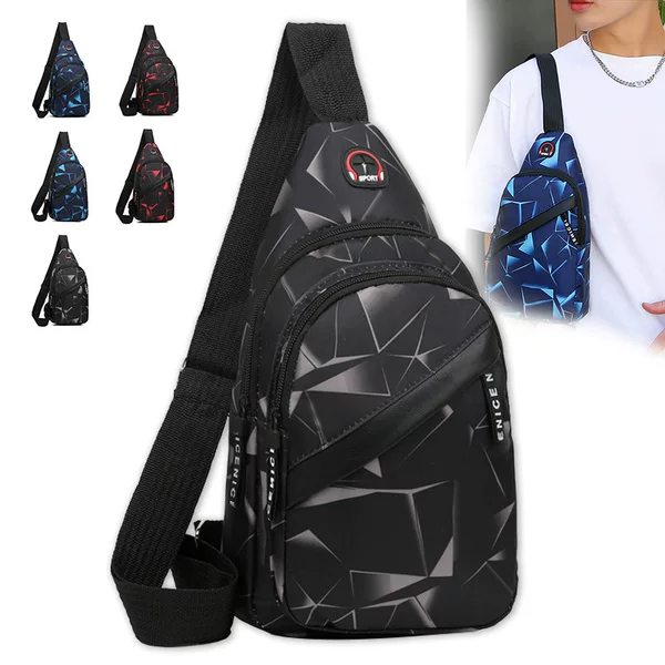Cross-Border New Sports Chest Bag Southeast Asia Trendy Multi-Layer Shoulder Bag Manufacturer Hot-Selling Oxford Crossbody Anti-Theft Waist Bag