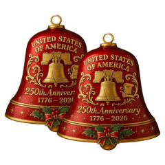 United States 250th Anniversary Bell Ornament美国250周年纪念