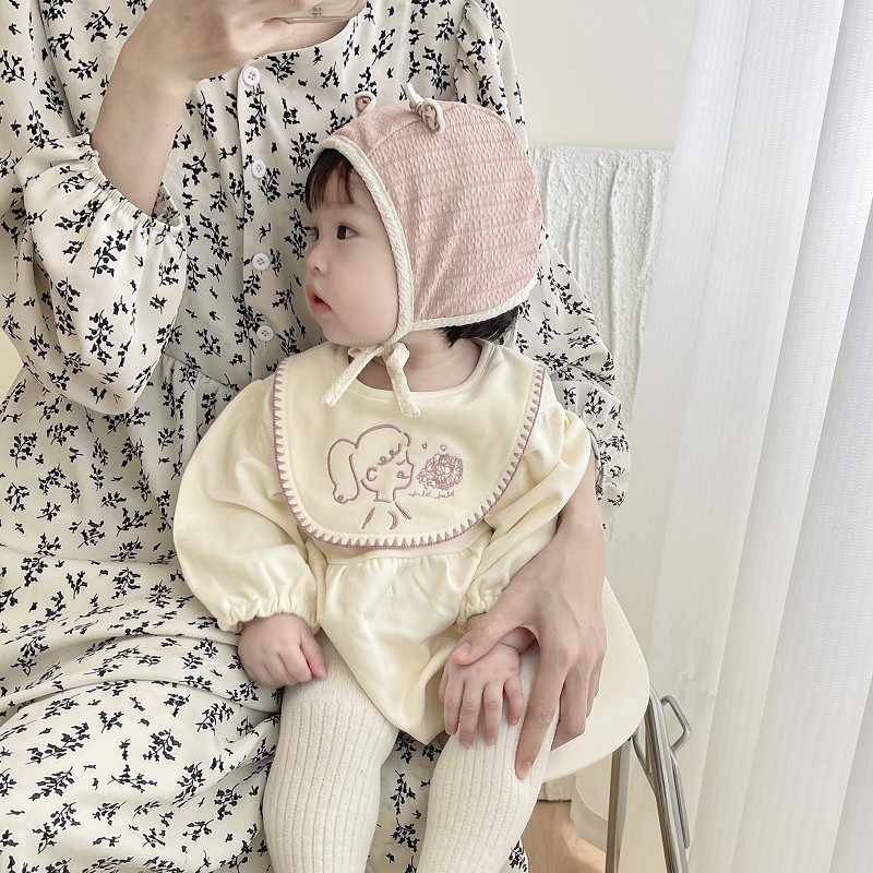 Sombrero de bebé primavera y otoño delgado arco extranjero gorro princesa primavera recién nacido gorro de bebé gorro de corte