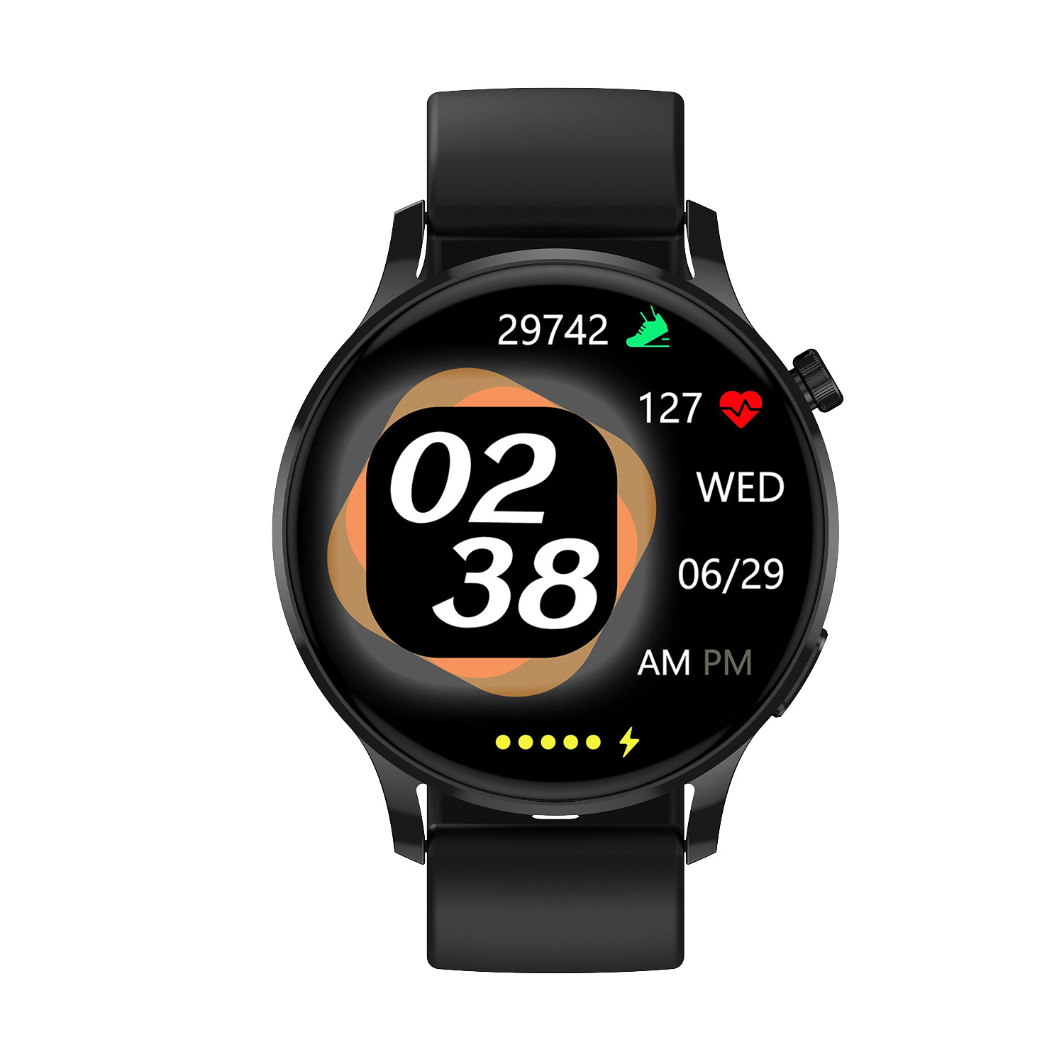 Reloj inteligente Watch3 pro, llamada Bluetooth, ritmo cardíaco pedómetro, reloj deportivo en stock image 4