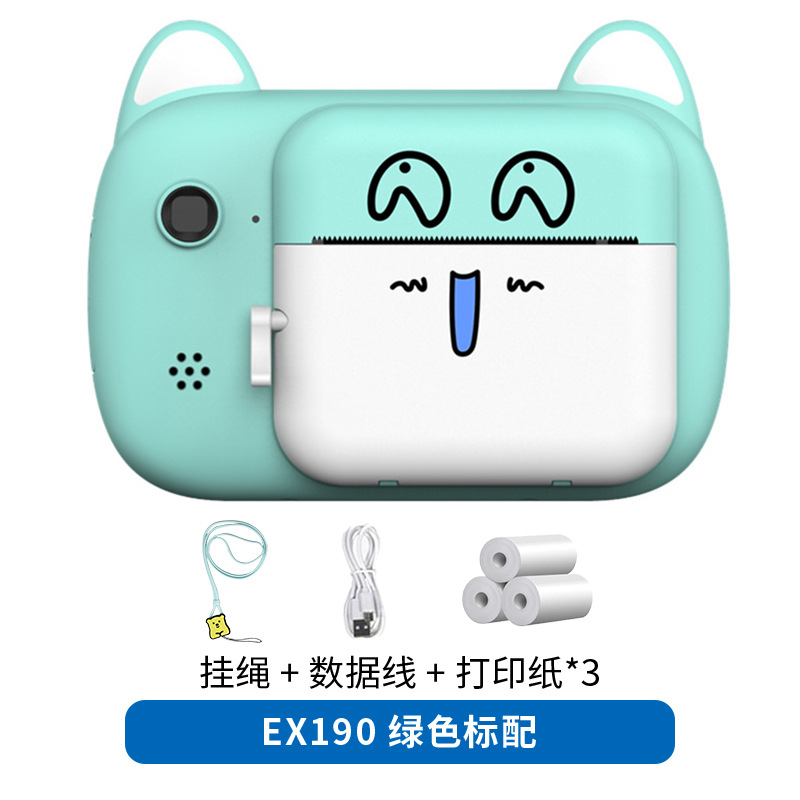 Nuevas cámaras transfronterizas para niños, cámara de mano, SLR, doble lente, juegos al aire libre, mini juguetes, cámara Polaroid