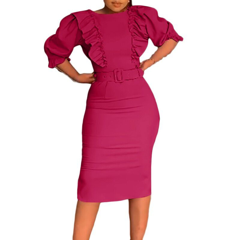 Temperament Slim Fitting Office African Dress Lady Dress