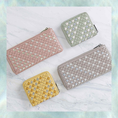 Legato Largo日本乐天折叠钱包錢包二折PU零钱包女短款钱夹wallet|ms