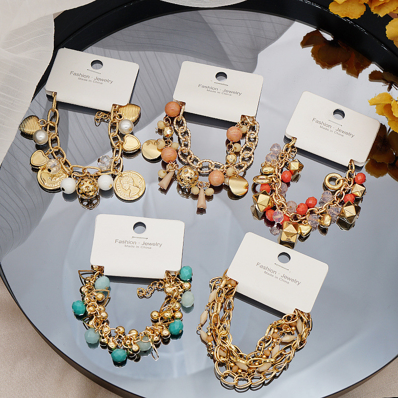 Casual Bohemian Geometric Star Shell PPC Alloy Crystal Wholesale Bracelets display picture 3