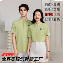 POLO衫工作服定制印logo夏季翻领速干短袖广告文化衫工衣定做刺绣