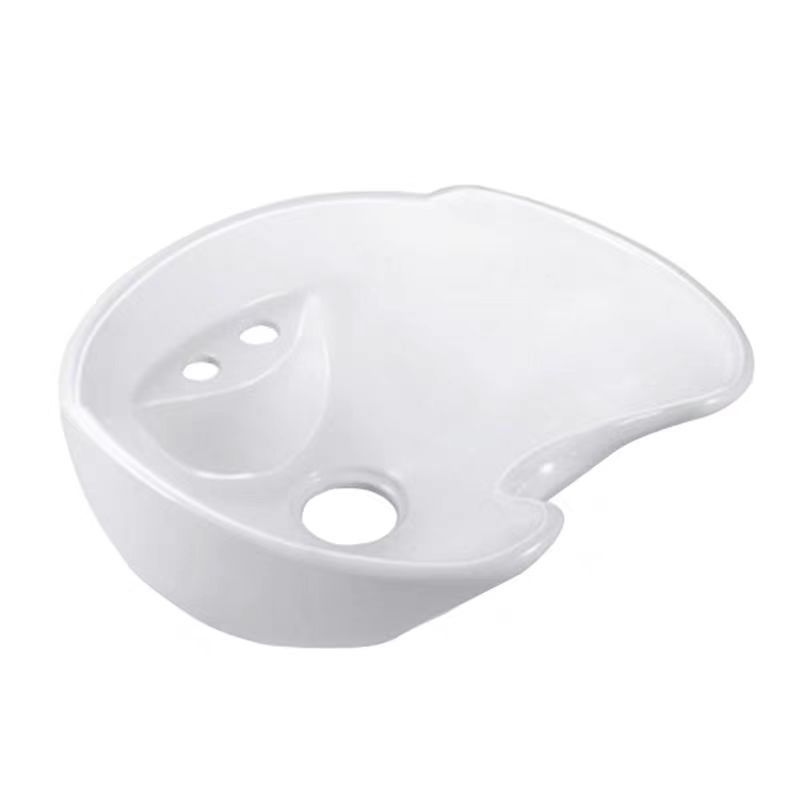 Salón de belleza japonés transfronterizo de alta calidad salón de belleza cama de lavado de cabello salón de belleza cama de lavado silla de cerámica cuenca