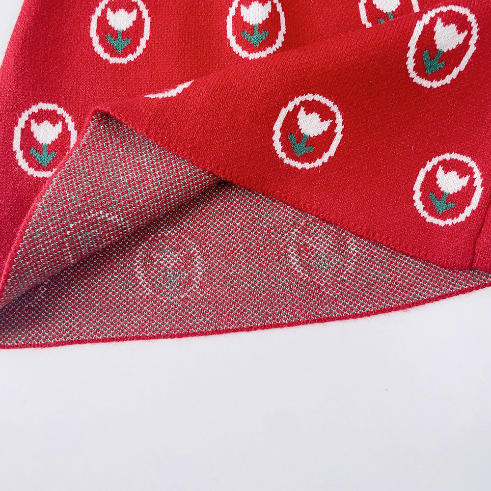 Pull pour enfants, Cardigan tricoté pour filles, ensemble deux pièces, petite robe parfumée, nouvelle collection automne_voghion.com