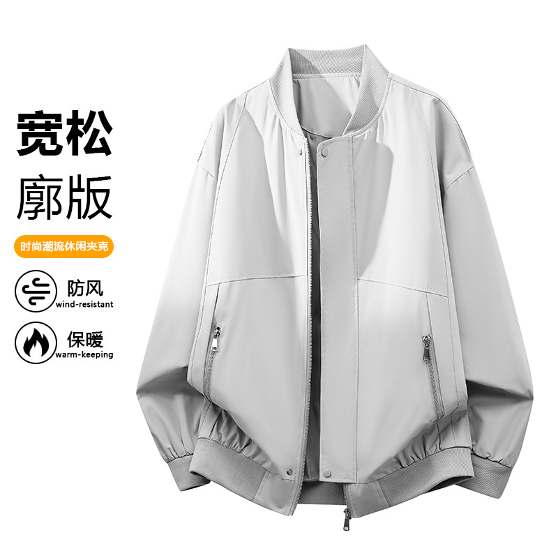 外贸跨境现货批发2026春季新款情侣款休闲外套男潮流夹克多组图片