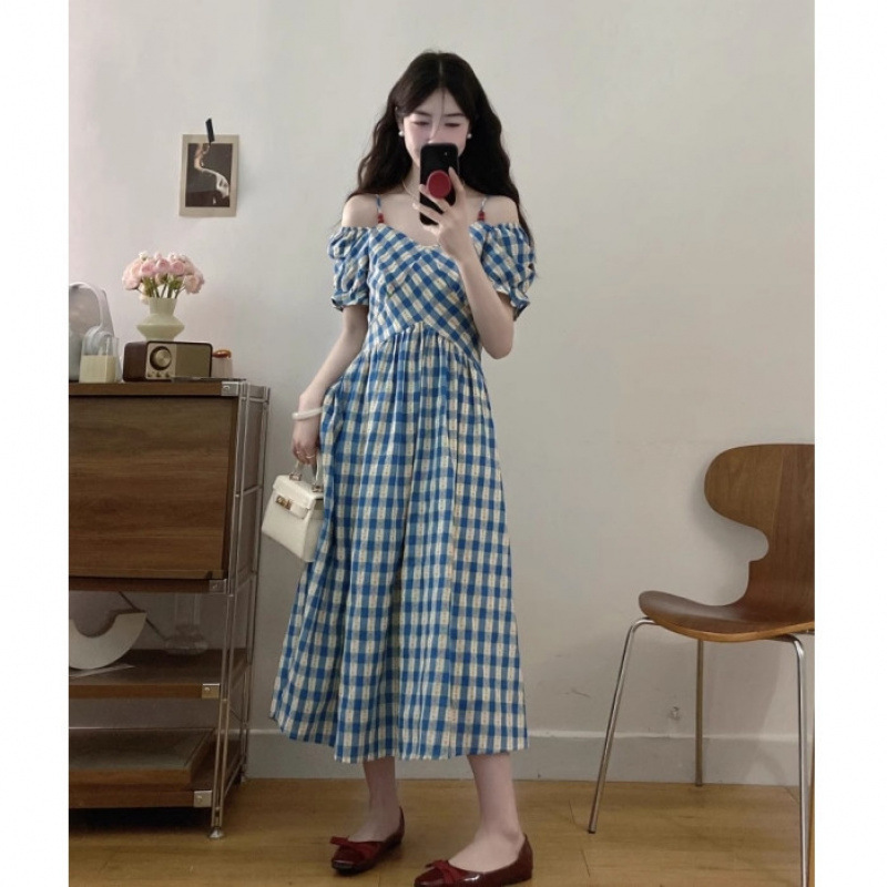 블루 체크 무늬 [화둬 셀렉션]