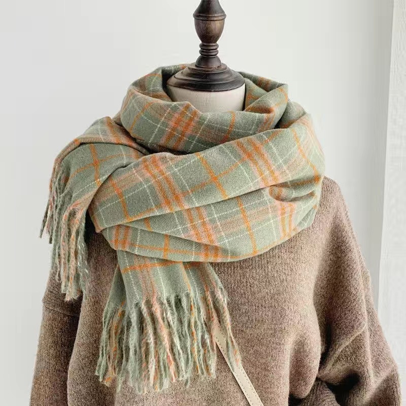 【Forest Green】 Literary Scarf
