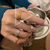 Tide, retro one size universal ring, Japanese and Korean, European style, internet celebrity, simple and elegant design