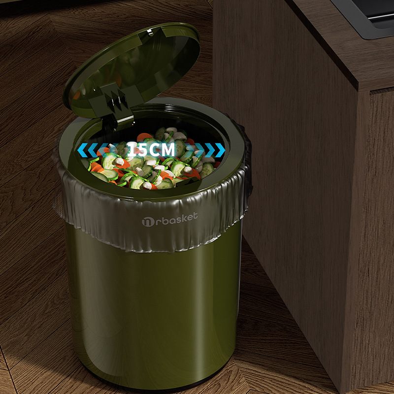 Bote de basura de estilo retro, hogar, gran cocina de alto valor, sala de estar, inodoro, baño, dormitorio simple, canasta de papel de lujo ligero