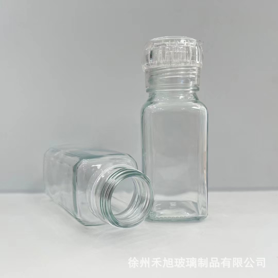 150ML玻璃研磨器海盐胡椒研磨瓶碾碎器黑胡椒粉调料瓶