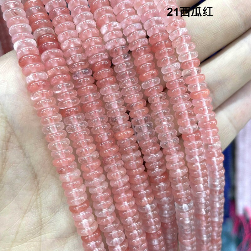 2*6mm天然石車輪散珠diyアクセサリービーズ円形スペーサビーズ半製品卸売り|undefined