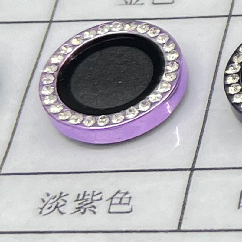 Aplicable iPhone16e película de lente de diamantes de imitación diamante de punto ojo de águila Apple 15Promax etiqueta protectora de diamantes de cámara