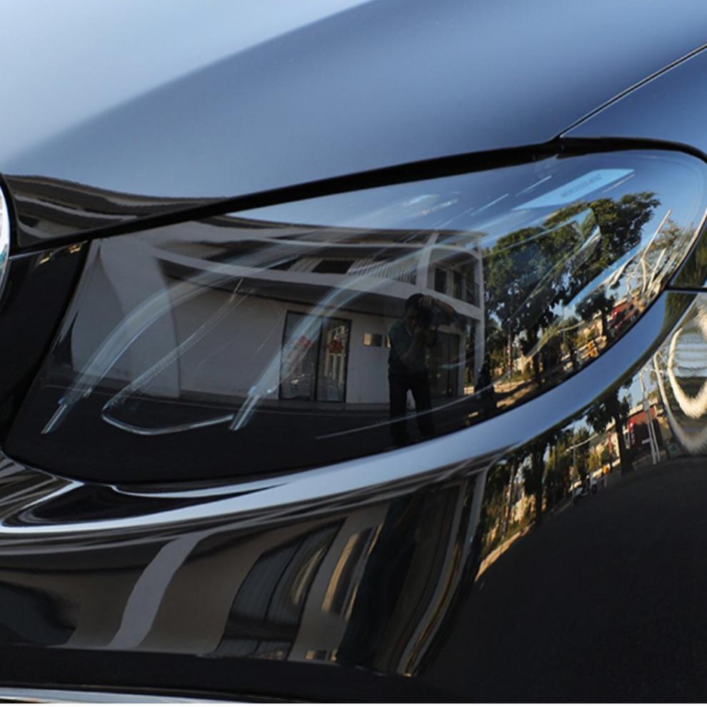Car Light Control Tinted Film, Color-Changing Film, Headlight Film, Taillight Film, Protective Transparent Smoked Black Light Black - Tpu Non-