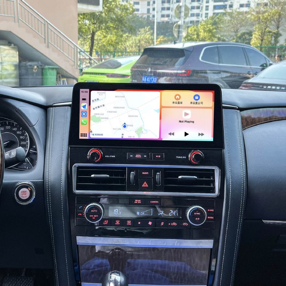 Suitable for 10-20 Nissan Patrol Qx80 Qx56 Central Control Large Screen Navigation 12.3 Inch 360 Navigation Dvd