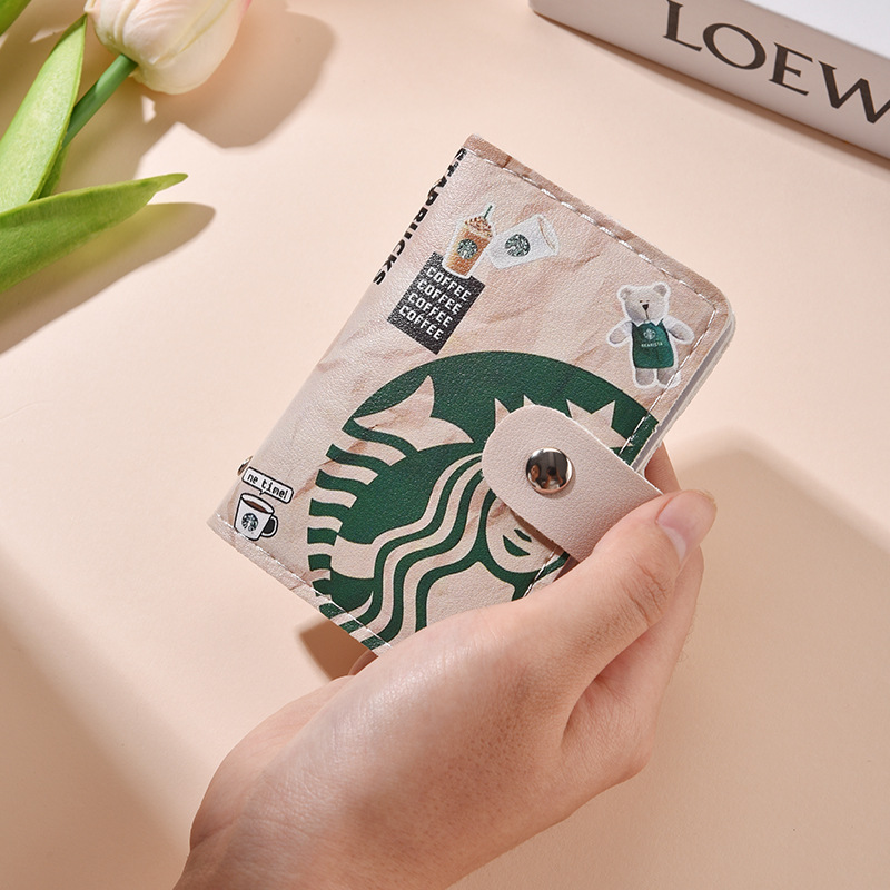 Bolsa de tarjetas para mujeres compacta multi-tarjeta de gran capacidad licencia de conducir licencia de conducir personalidad encantadora bolsa de cambio bolsa al por mayor