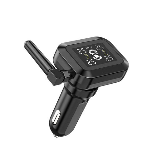 TPMS system four tire pressure monitor waterproof cigarette lighter bike internal and external high precision tire pressure monitor