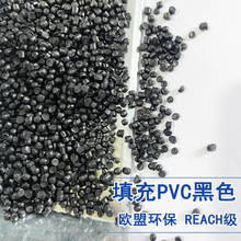 低气味高光泽PVC黑色软质注塑胶料 50-95度欧盟环保软质填充料