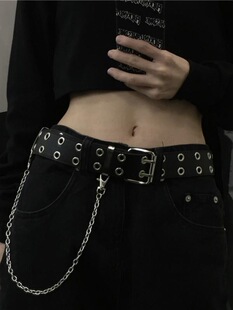 A 14473 Vintage Wide Belt with Rivets �͹����� �羳����