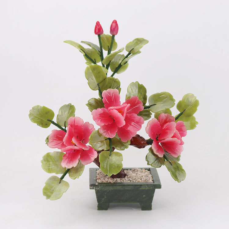 Natural jade imitation peony flower artificial flower arrangement home living room decoration dining table craft ornament creative gift Natural jade imitation peony flower artificial flower arrangement home living room decoration dining table craft ornament creative gift
