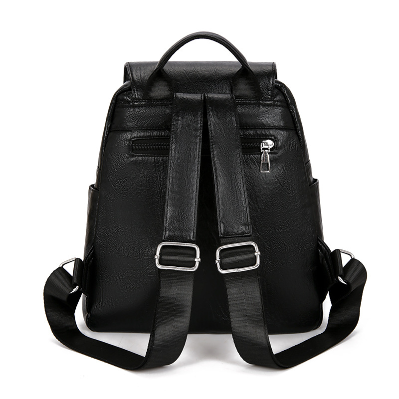 2023 otoño e invierno nuevo estilo casual señoras de cuero suave mochila simple retro de gran capacidad de mamá de mediana edad al por mayor