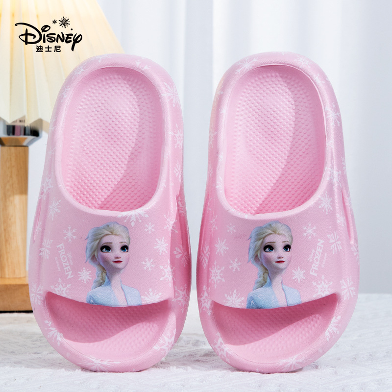 Disney Kidsren's Sandals for Girls Elsa Princess Eva Lightweight Non-Slip Thick-Soled Frozen Elsa Summer Slippers