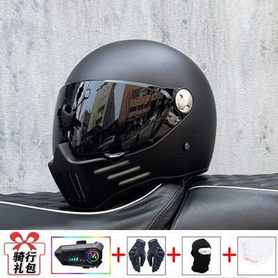 Helmet, Motosiklet kaskı (dəbilqə) - matt-black-tea-mirror-transparent-mirror-delivered-y10-soft-wheat-m