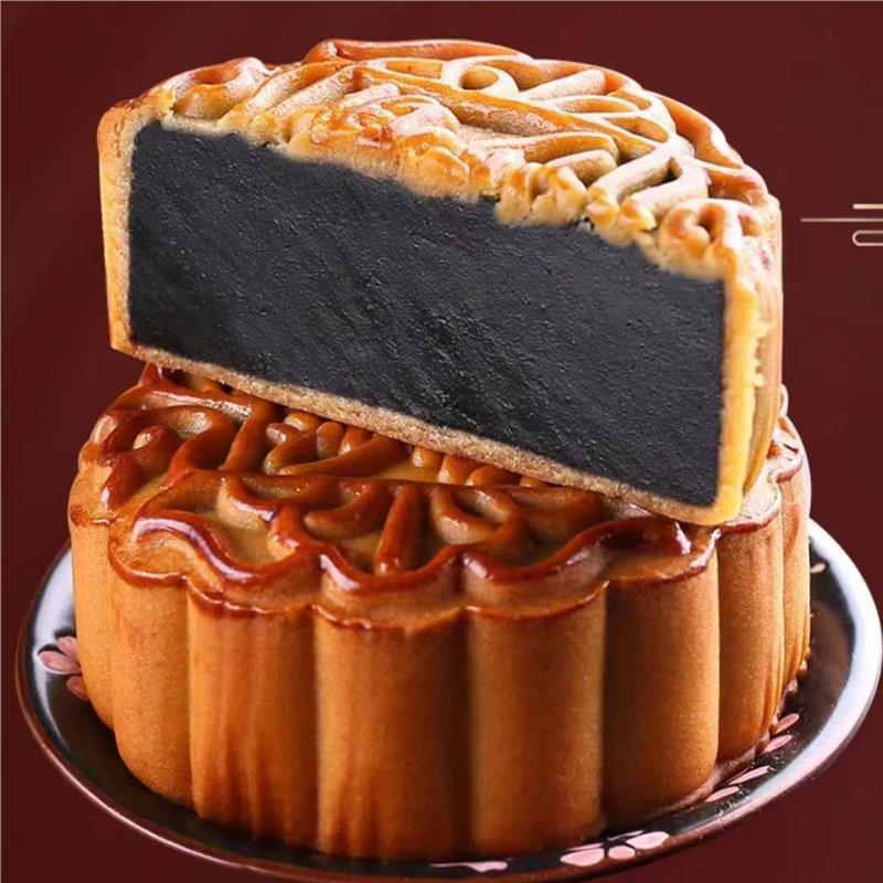 【买10个送10个】正宗手工柴火黑豆沙月饼广式月饼糕点茶点早批发|undefined