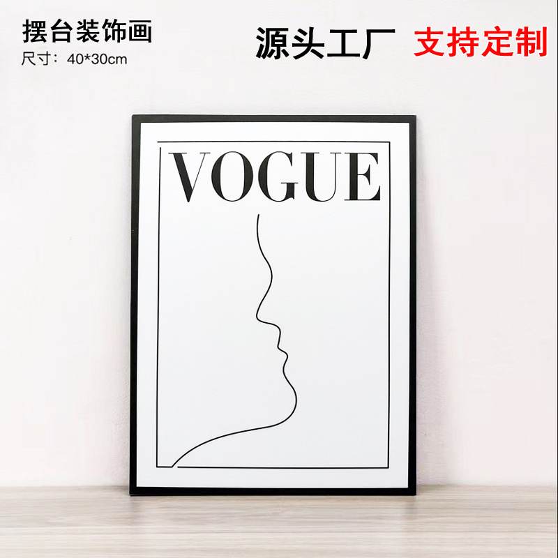 Black and white simple pendulum painting entrance cabinet bucket cabinet decorative painting ornaments living room TV cabinet simple abstract painting wholesale