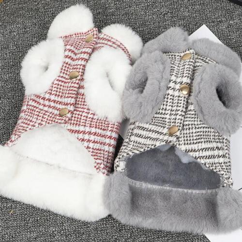 Dog Clothes Autumn and Winter New Thick Warm Vest Bichon Teddy Small Dog Cat Pet Clothing Wholesale