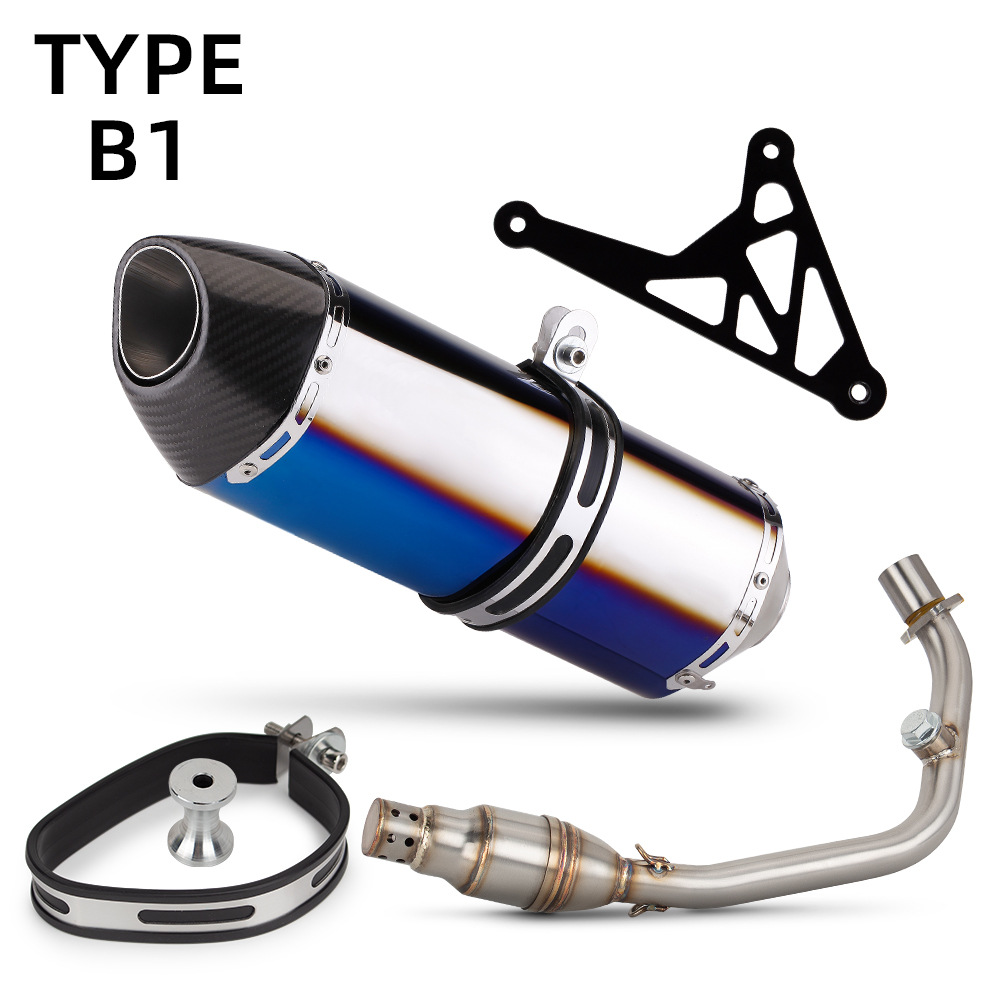 Motorcycle Exhaust Pipe Modification Vespa Sprint 150 Stainless Steel Front Section R77 Large Square 14-24