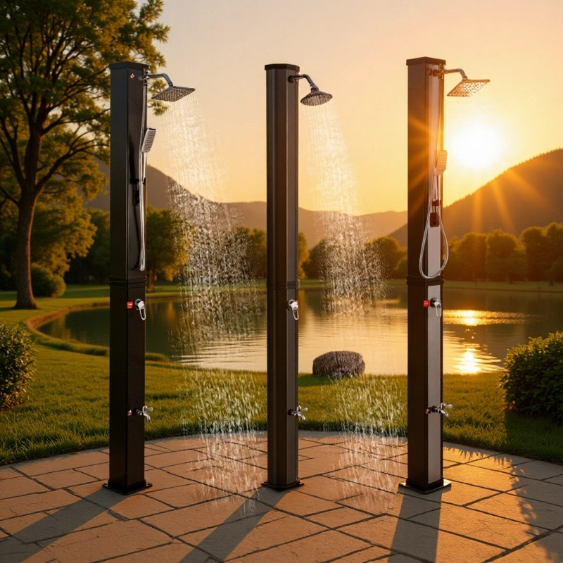 Ducha solar exterior 40L para jardín y villa de playa