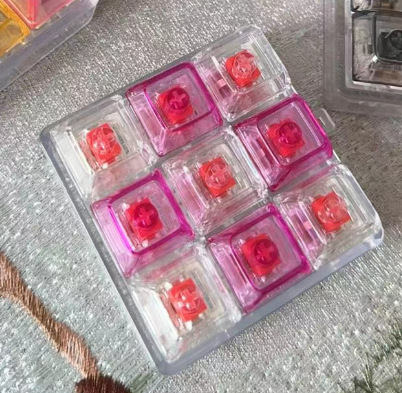 クロスボーダー 9 キー減圧ボタン PC 高透明キャップシリコーン猫の爪キーボード減圧ピンチボタンキーホルダーおもちゃ|undefined