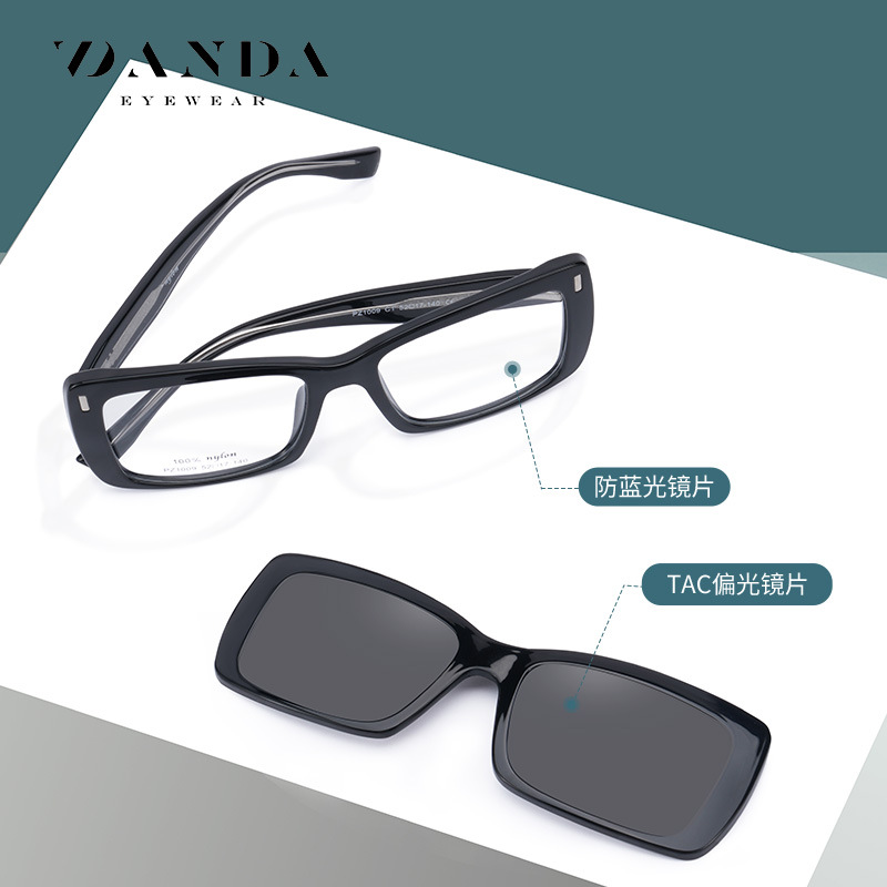 Nuevas gafas de sol polarizadas PZ1009 moda hombres y mujeres con el mismo estilo Gafas de sol polarizadas TR ultraligeras