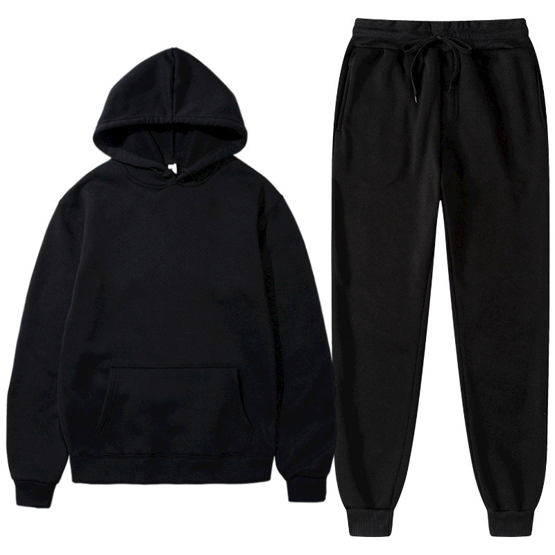 Foreign Trade Hot Selling Autumn and Winter Hooded Sports Sweatshirts for Men and Women, Casual Hoodies and Velvet Warm Suits