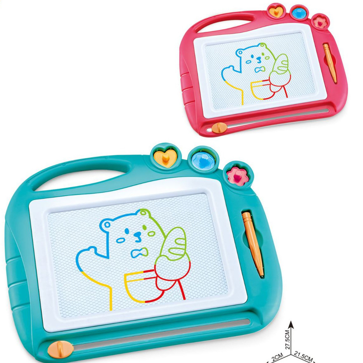 Niños transfronterizos color tablero de dibujo magnético educación temprana pintura graffiti tablero de escritura de plástico color puzzle tablero de dibujo juguete