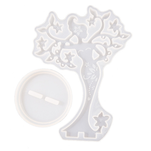 Storage box mold jewelry rack diy resin mold beauty table jewelry mirror human shape silicone glue mold